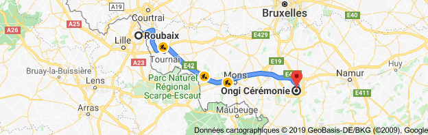 itinéraire Roubaix
