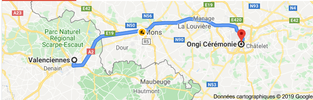itinéraire Valenciennes