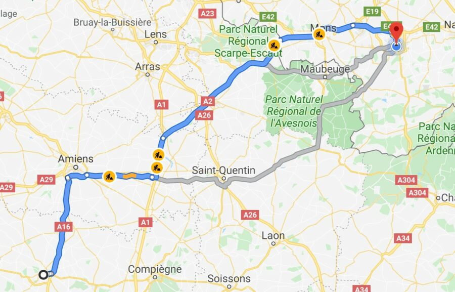 itinéraire Beauvais