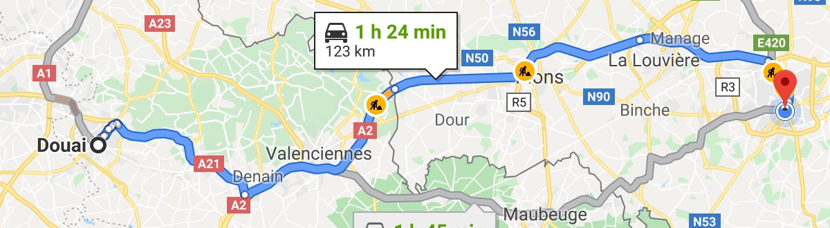 itinéraire Douai