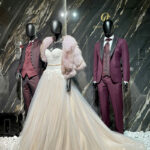 ensemble de costume bordeaux