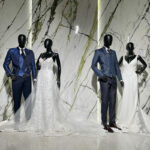 ensemble de redingote bleue