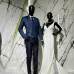 redingote bleue marine